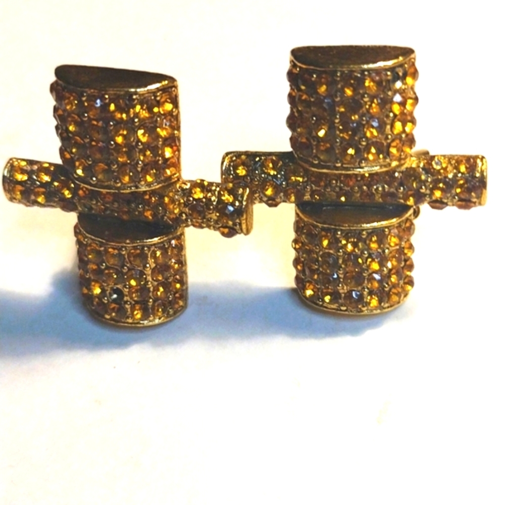 JAY FEINBERG GOLD RHINESTONE EARRINGS